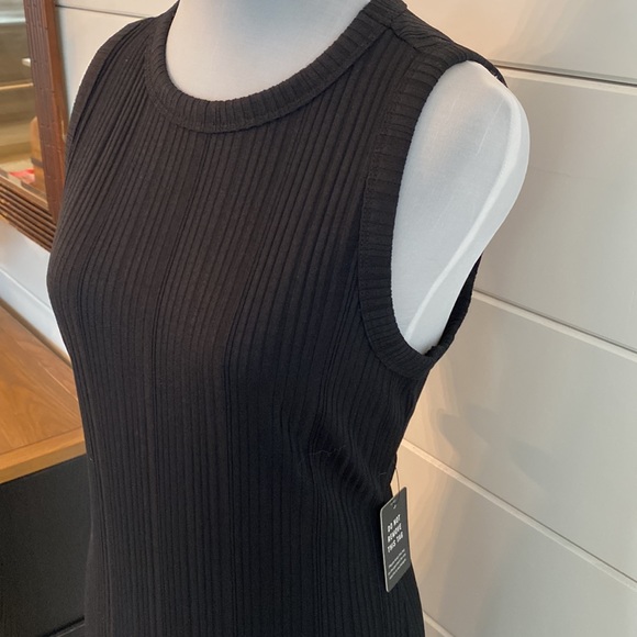 Express Ribbed Black Sleeveless Maxi Dress - Picture 4 of 11